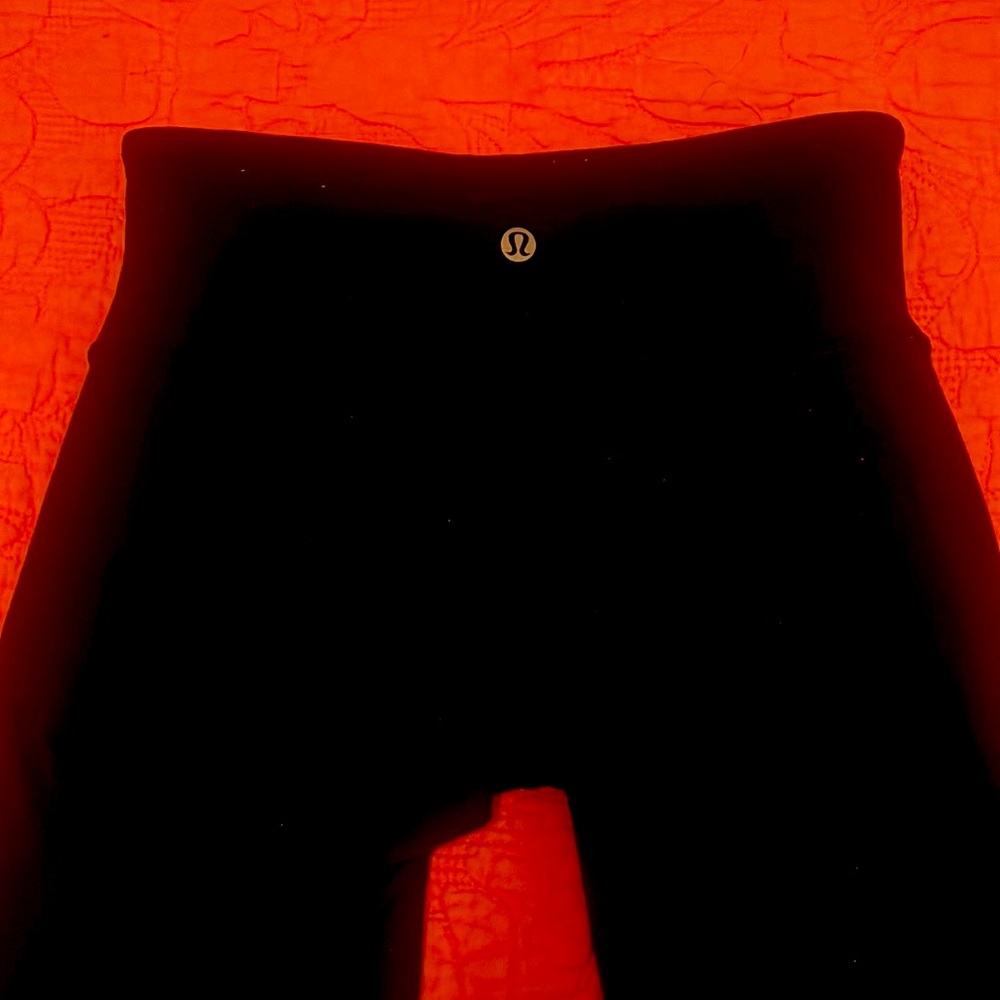 Lululemon Wonder Under Long Black Leggings Size 2 In Fantastic Condition